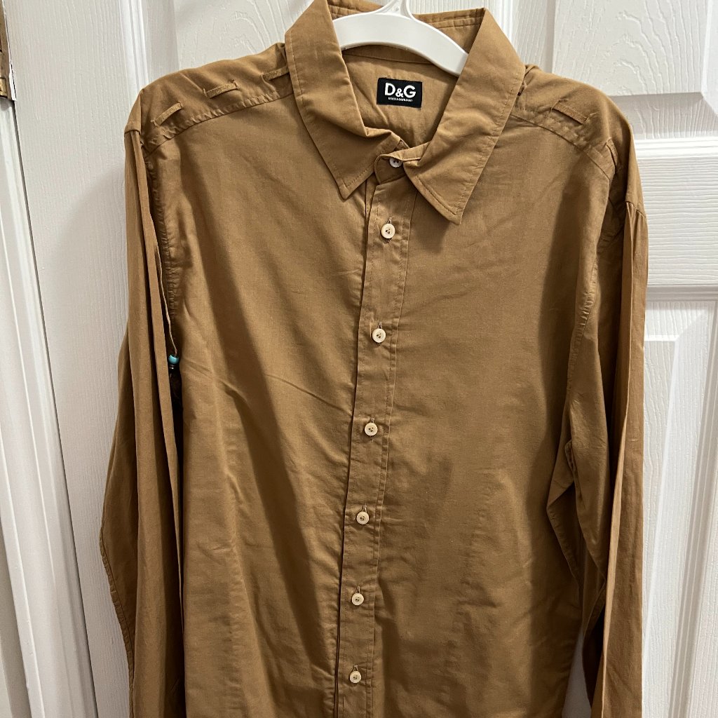 Dolce & Gabbana Women's Brown Button Down Shirt